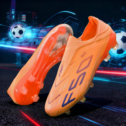 Nuove scarpe da calcio da uomo di alta qualità, tacchetti, scarpe da football, sneakers bestseller indoor per futsal, antiscivolo, da partita su erba, alte, outdoor