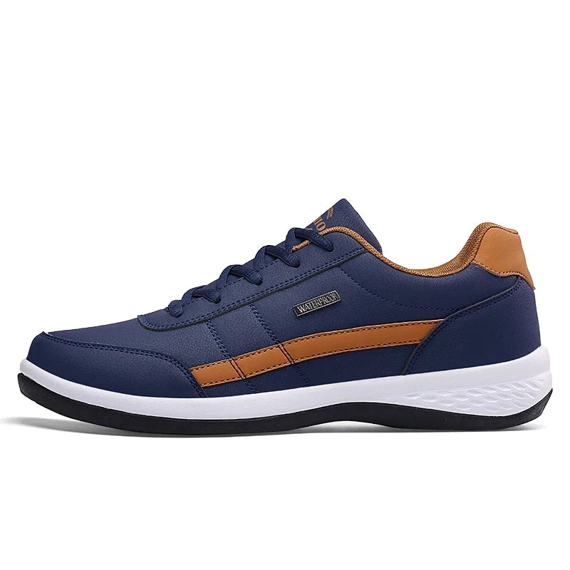 Pantofi din piele pentru bărbați, adidași, pantofi casual la modă, pantofi italieni respirabili pentru timp liber, adidași pentru bărbați, încălțăminte antiderapantă, pantofi vulcanizați pentru bărbați