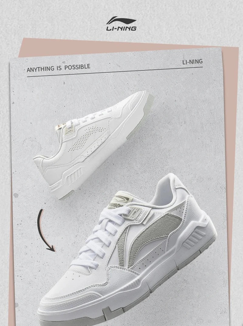 Li-Ning ženski čevlji COMMON 80s Lifestyle DUAL CUSHION športni čevlji za vsakdanjo rabo klasični udobni LiNing prosti časni superge AGCU158