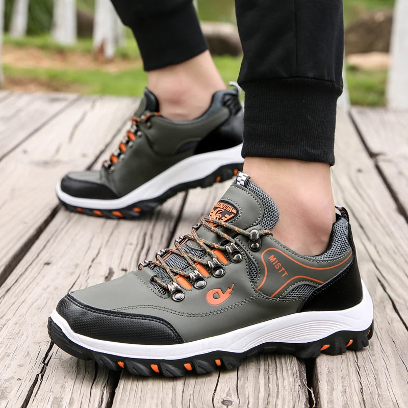 Chaussures décontractées pour hommes, baskets d'été respirantes pour la randonnée et la marche, baskets d'extérieur ultralégères en cuir à enfiler pour l'escalade et le trekking 2026