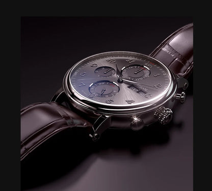 Luxury Brand Switzerland LOBINNI Perpetual Calendar Automatic Mechanical Men's Watches Sapphire Multi-function Clock L13019-8