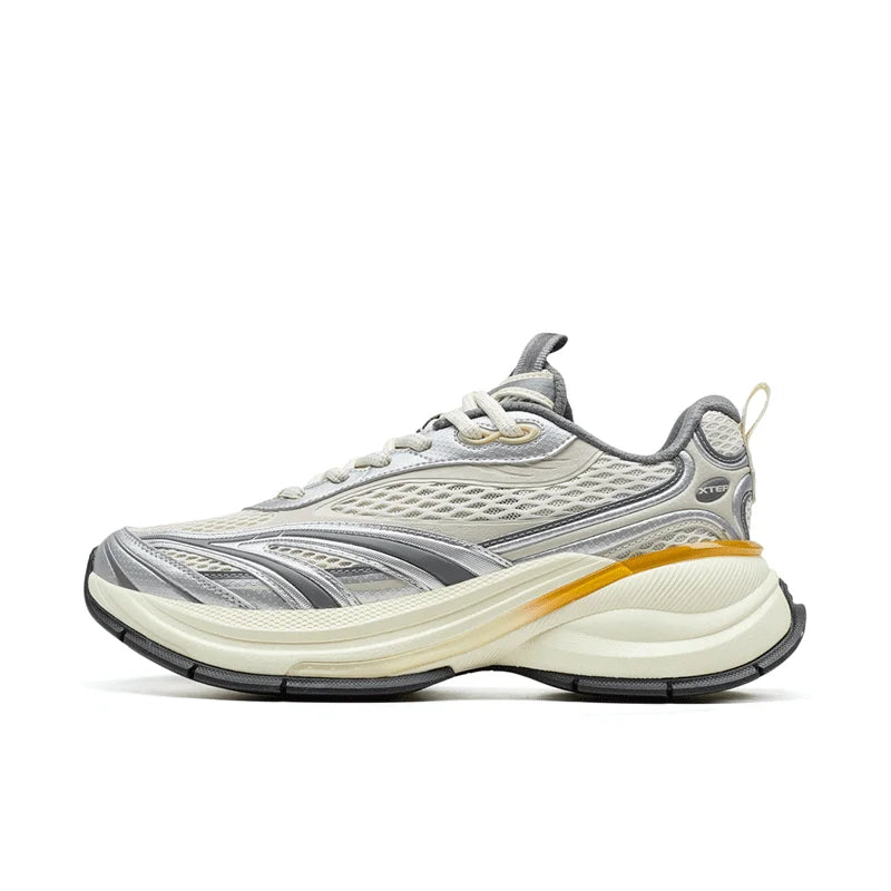 Xtep Basque 3 Men's Sneakers, Retro Fashion, Breathable Luxury Height-Increasing Sports Shoes, Spring 2026, Model 874219320001