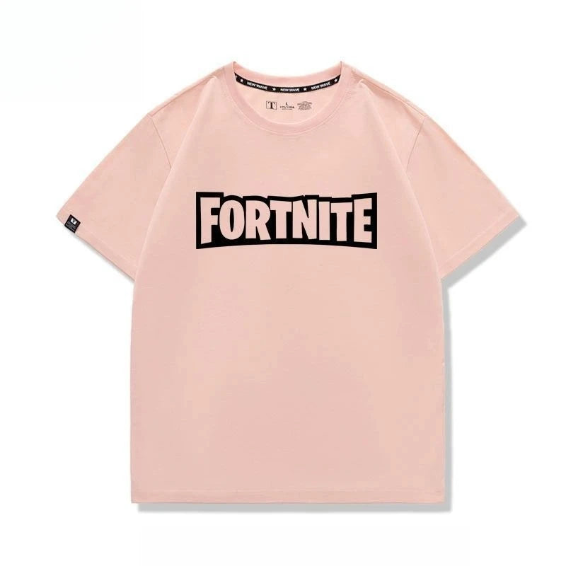 New Fortnite short-sleeved creative high-value cartoon cartoon cool printed men's and women's breathable sweat-absorbent T-shirt