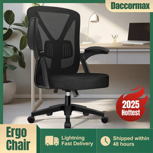 Daccormax Ergonomic Office Chair with Adjustable Lumbar Support, Heavy-Duty Rolling Swivel Desk Chair, Multi-Tilt Reclining Computer Chair
