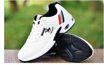 Pánské kožené tenisky Ležérní univerzální obuv Outdoorová protiskluzová běžecká obuv Módní pánské tenisky Zapatos Homme