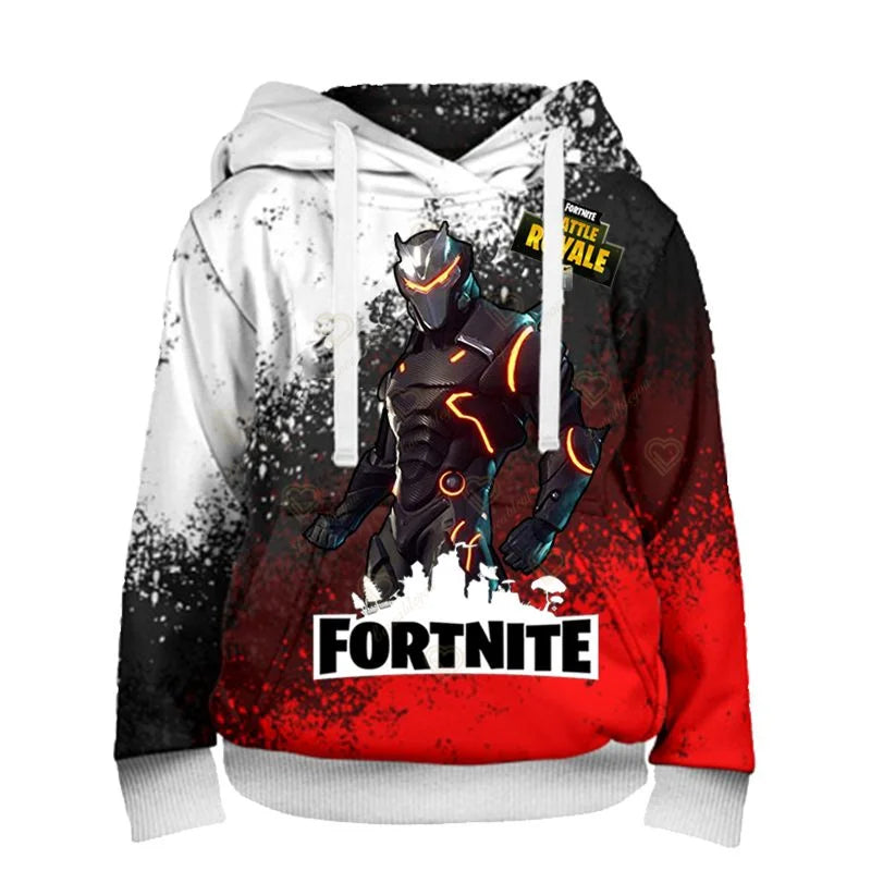 Fortnite Kids Sweatshirt Victory Royale 3D Printed Hoodies for Men, Women, and Children, Game Hooded Streetwear Pullover, Perfect Birthday Gift