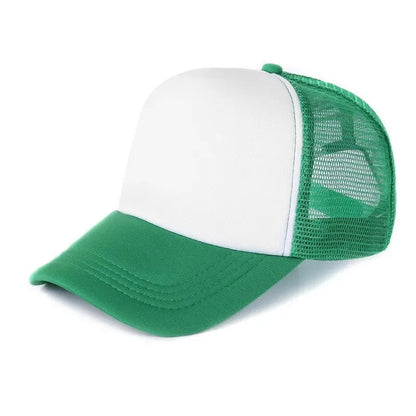 Unisex Cheaper 5 Panel Trucker Hat For Adult Summer Net Baseball Cap Men Women Blank Mesh Adjustable Sun Hat Visor
