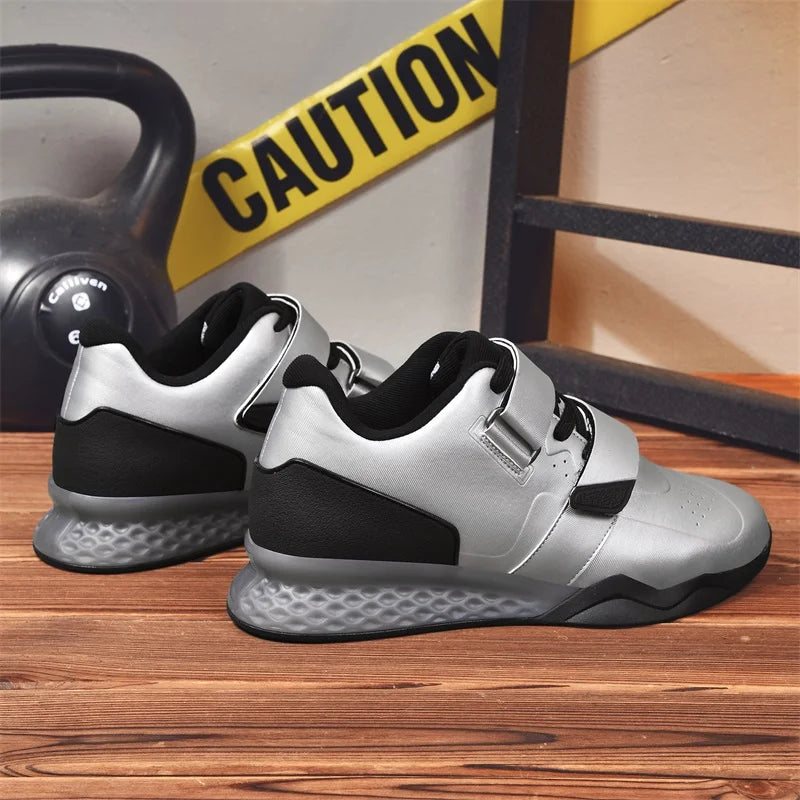 Weightlifting shoes, professional men and women powerlifting squat training shoes, hard sole gym shoes with stable heel, non-slip design