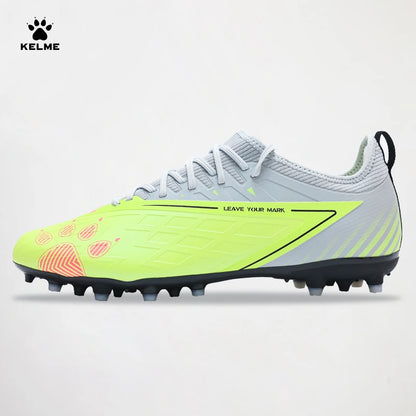 Kelme Soccer Shoes Men's Marauding Mid-Range MG Adult Game Short Spikes Professional Training Human Grass Football Shoes