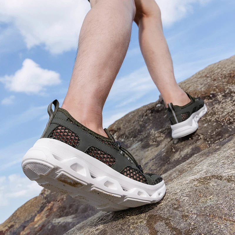 Hombres, mujeres, zapatillas de vadeo de secado rápido, transpirables, AquaIn Upstream, antideslizantes, para deportes al aire libre, resistentes al desgaste, zapatillas de playa, tallas 39-46