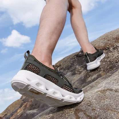 Hombres, mujeres, zapatillas de vadeo de secado rápido, transpirables, AquaIn Upstream, antideslizantes, para deportes al aire libre, resistentes al desgaste, zapatillas de playa, tallas 39-46