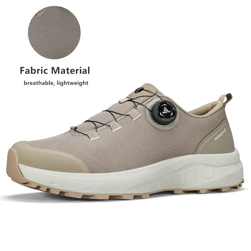 Pantofi din piele HUMTTO pentru bărbați, pentru iarnă, camping și activități în aer liber, pantofi sport pentru bărbați, bocanci de trekking respirabili, adidași antiderapanti pentru drumeții
