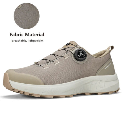 Pantofi din piele HUMTTO pentru bărbați, pentru iarnă, camping și activități în aer liber, pantofi sport pentru bărbați, bocanci de trekking respirabili, adidași antiderapanti pentru drumeții