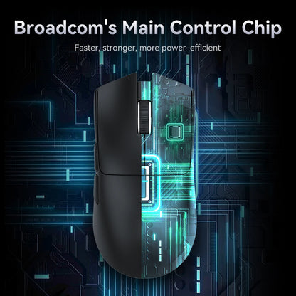 Attack Shark X11&R1 třirežimová bezdrátová Bluetooth myš s nabíjecí základnou, RGB, ergonomická, lehká myš, příslušenství pro PC hráče