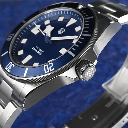 Watchdives WD1969 Pro 38mm Quartz Watch VH31 Sweep Seconds Movement 20Bar Waterproof BGW9 Blue Luminous Sapphire Glass Watches