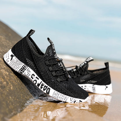 Men and Women Aqua Shoes, Wading Water Upstream Outdoor Sports Beach Sneakers, Canyoning Camping Amphibious River Tracing Creek