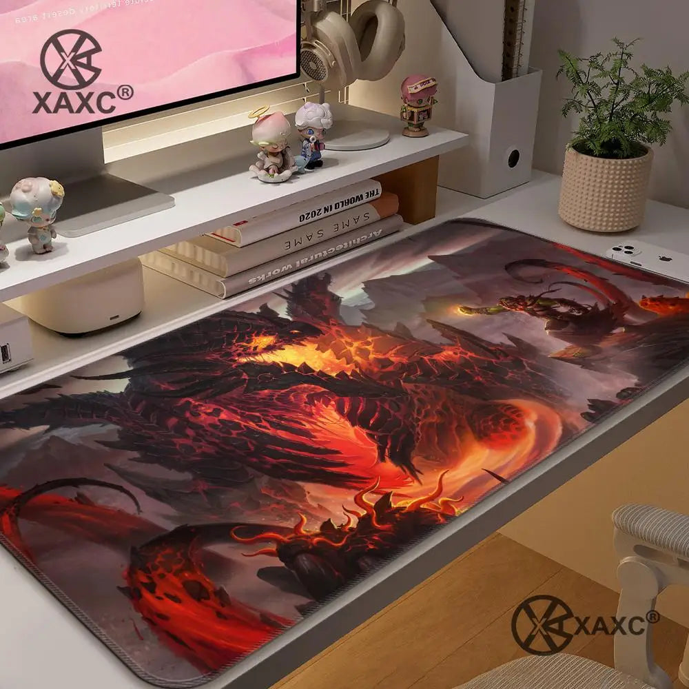 Podkładka pod mysz Lich King World Of Warcraft XAXC, duża podkładka na biurko pod klawiaturę i mysz, antypoślizgowa gumowa podkładka gamingowa pod mysz, mata pod mysz do laptopa