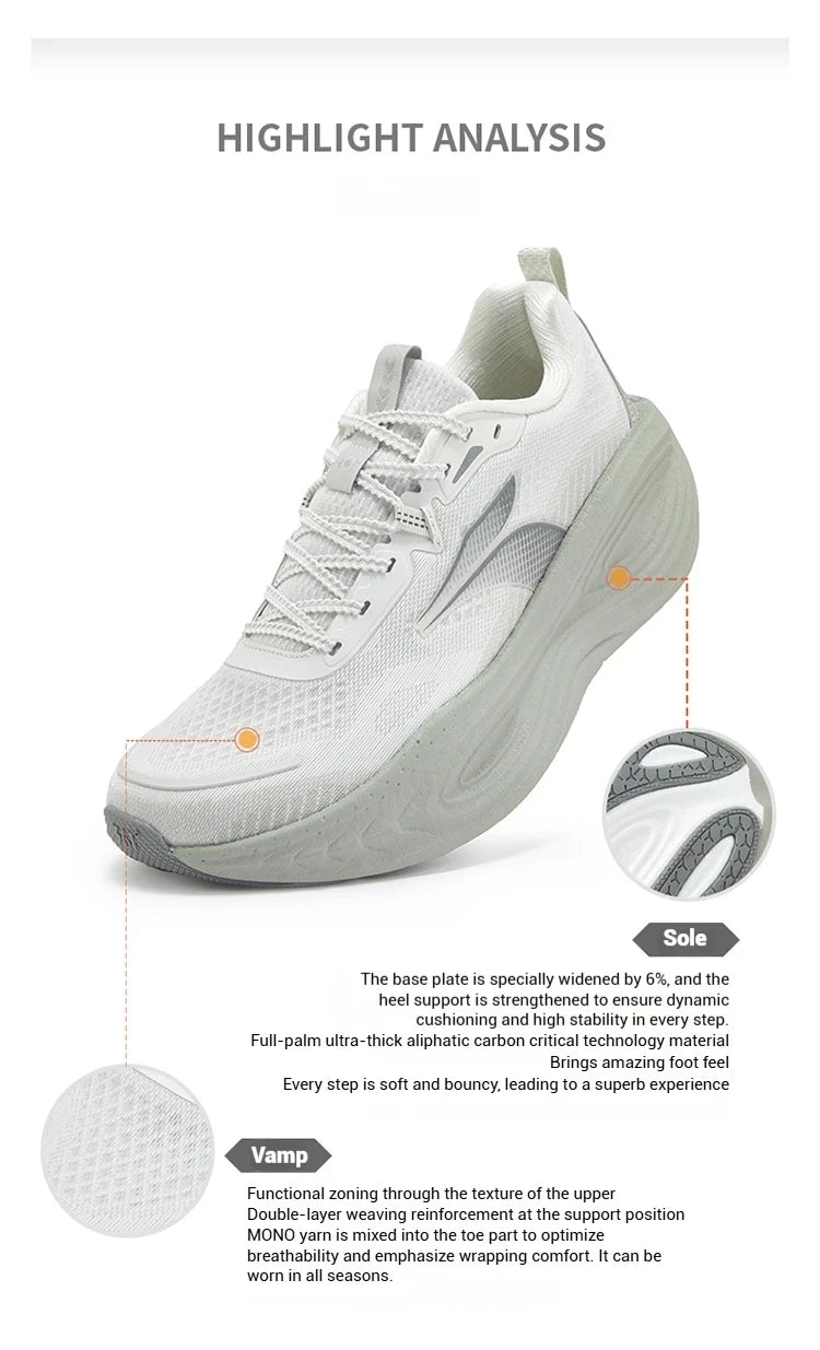 361 Degrees PopBlaze 5 Chaussures de course pour homme - Nouvelles semelles épaisses amortissantes, respirantes et antidérapantes - Baskets de jogging d'extérieur pour homme 672532212
