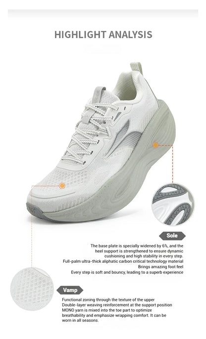 361 Degrees PopBlaze 5 Chaussures de course pour homme - Nouvelles semelles épaisses amortissantes, respirantes et antidérapantes - Baskets de jogging d'extérieur pour homme 672532212