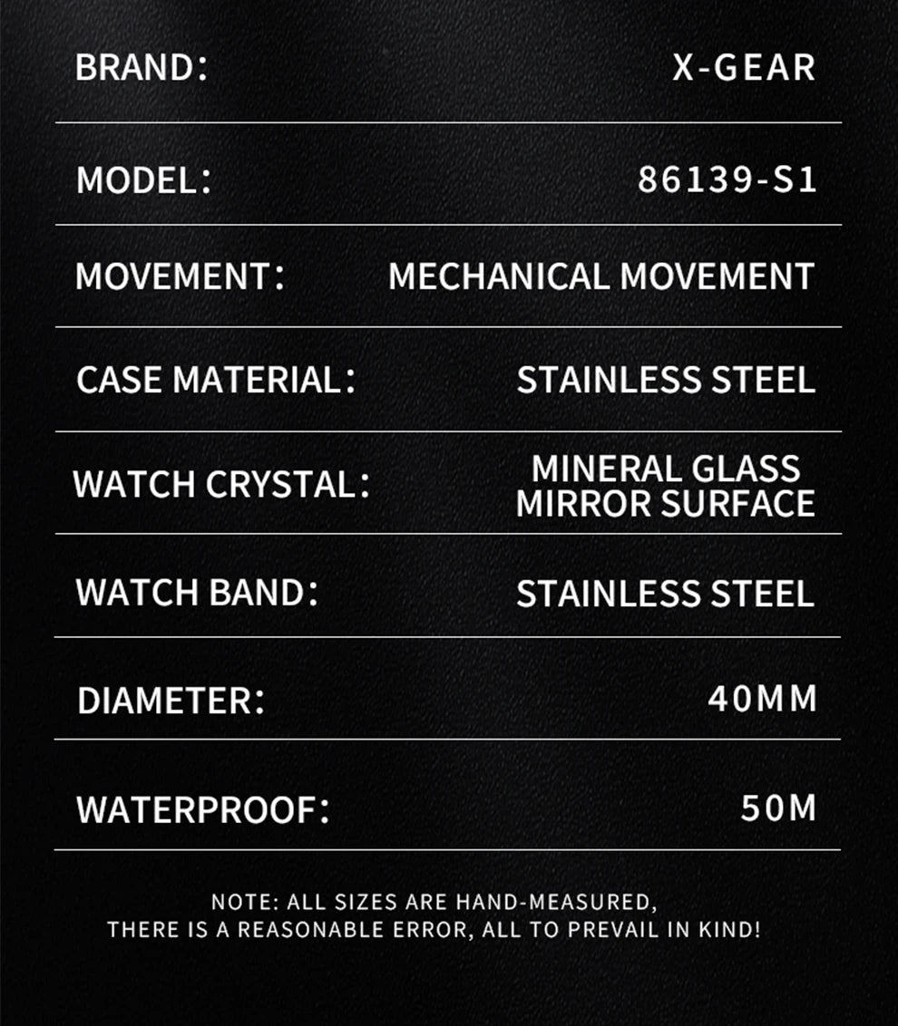 Water Ghost Luminous Dive Watch with Ceramic Bezel Waterproof Automatic Mechanical Movement Stainless Steel Watch Strap