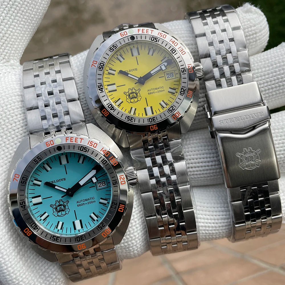 Top Brand Diver Watch Men SUB300T Automatic Mechanical Sapphire Glass Luminous Date 200m Turn Bracelet Seestern Wristwatch Retro