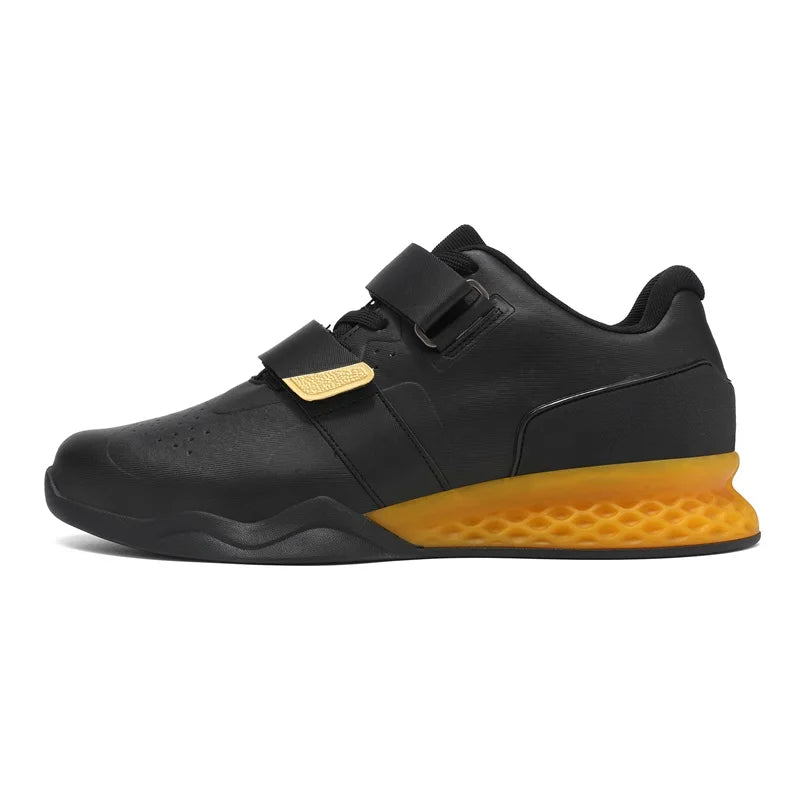 Weightlifting shoes, professional men and women powerlifting squat training shoes, hard sole gym shoes with stable heel, non-slip design