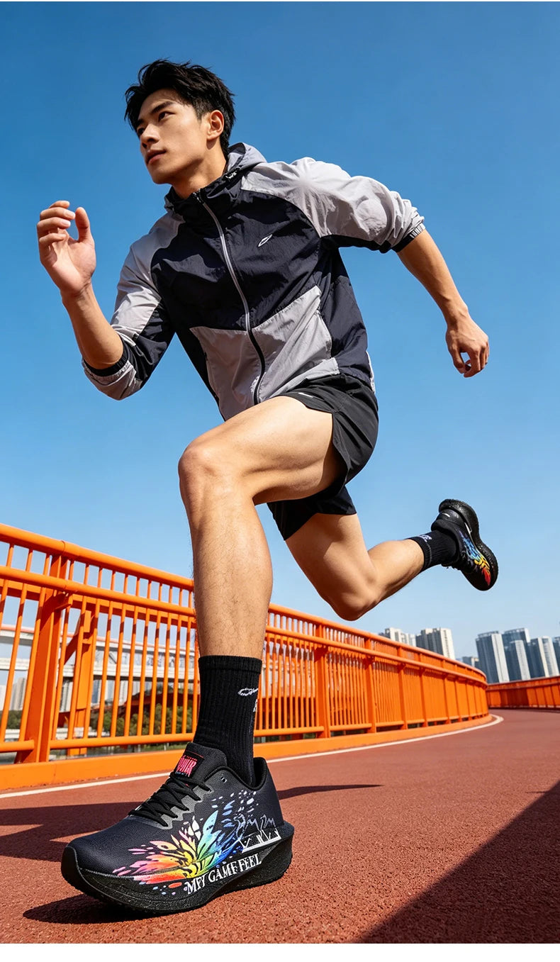 Scarpe da running 2026 con nuovo motivo Eagle, piastra in carbonio, scarpe sportive da maratona ultraleggere, traspiranti e ammortizzate per allenamento di corsa