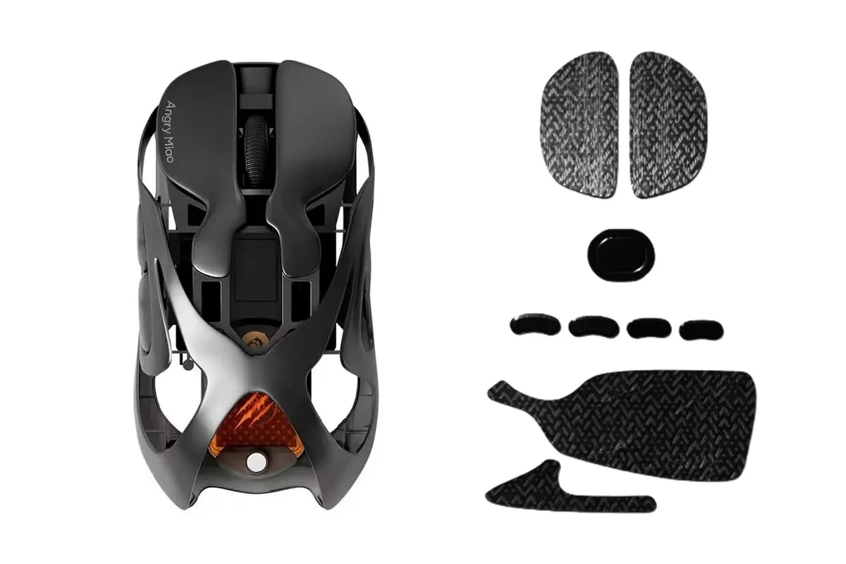 Angry Miao Infinity Gaming Wireless Mouse, Ultralight Metal Gaming Mouse, PAW3950 30K DPI, Hot-Swappable Dual 8K Tri-Mode Bluetooth & Wired Mouse