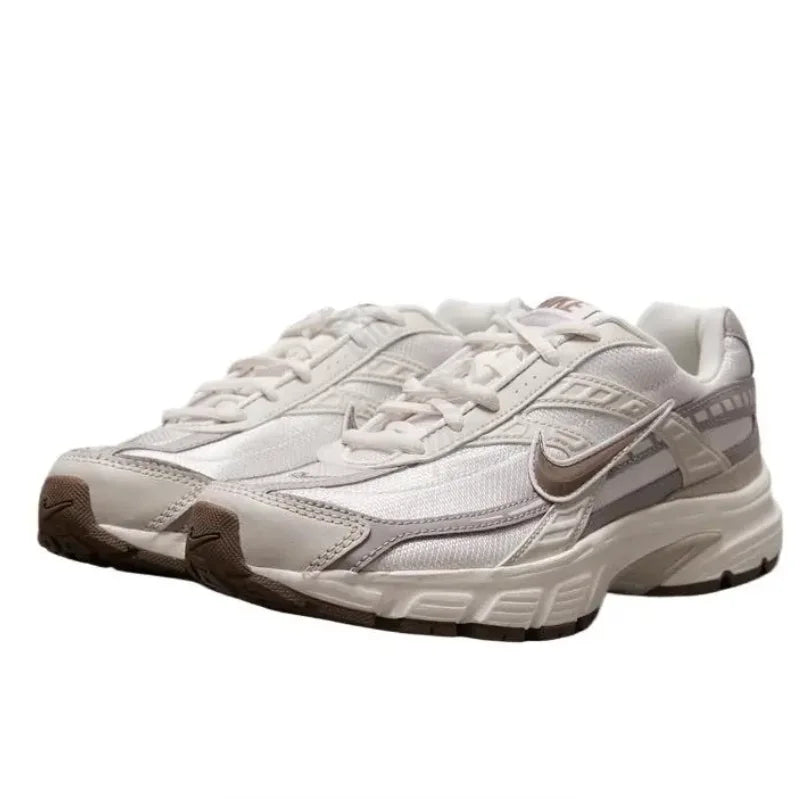 Nike Initiator Women's Fashionable Premium Comfort Slip-Resistant Durable Breathable Low-Top Running Shoes Gray/White IB4339-001