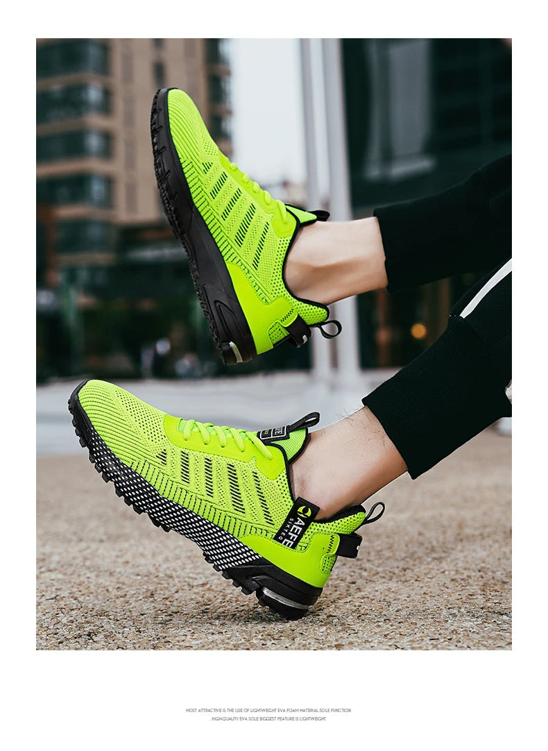 Nouveaux hommes chaussures de course respirant chaussures de sport de plein air baskets légères pour hommes chaussures d'entraînement athlétiques confortables
