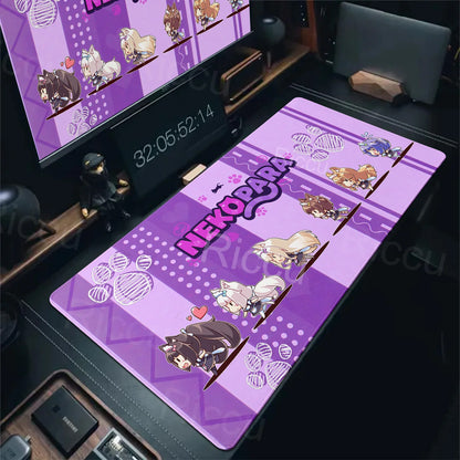 Nekopara XXL Home HD Computer Desk Mouse Anime Large Mouse Pad Office Laptop Computer Desktop Mat Game Accessories Tech