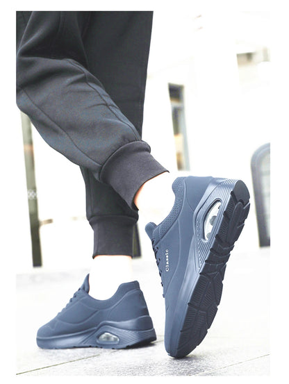 Men's Breathable Shock-Absorbing Running Shoes with Air Cushion Lightweight Low-Top Sneakers for Gym Training Casual Wear