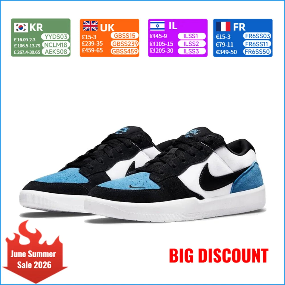 Nike SB Force 58 Unisex čevlji za rolkanje, trpežni usnjeni, klasični, retro, udobni športni čevlji CZ2959-400