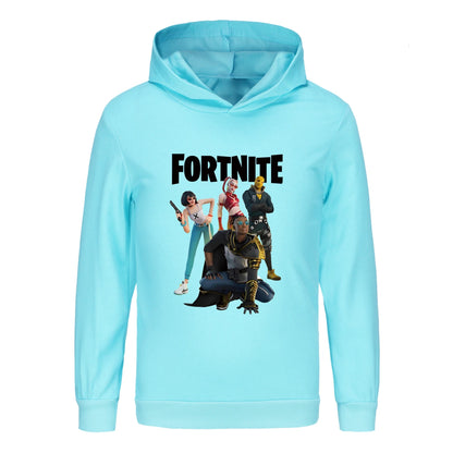 Otroški pulover s kapuco Fortnite, oblačila za deklice s princeskami, modna oblačila za dojenčke dečke, pomladno-jesenska otroška majica, otroški zgornji deli 4403