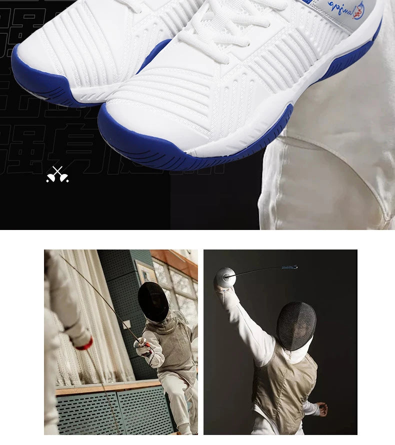 Profesionalūs fechtavimo bateliai vyrams ir moterims, mažas dydis 31–32, „Fencer Sport“ lengvi sportiniai bateliai, patogūs sportiniai batai