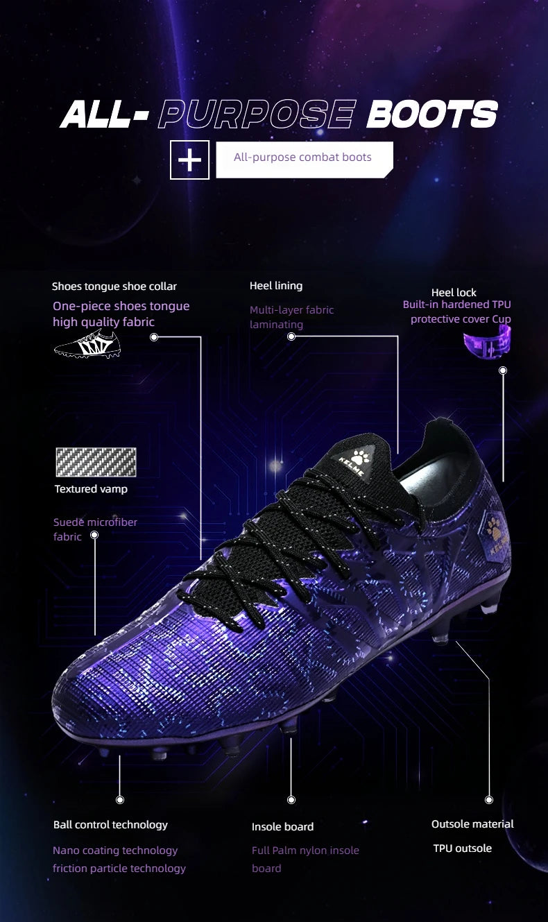 KELME Zapatos de fútbol para adultos. Botas de fútbol para hombre Blast 3.0 con tacos cortos. Zapatillas deportivas MG Professional para partido y entrenamiento. Transpirables.