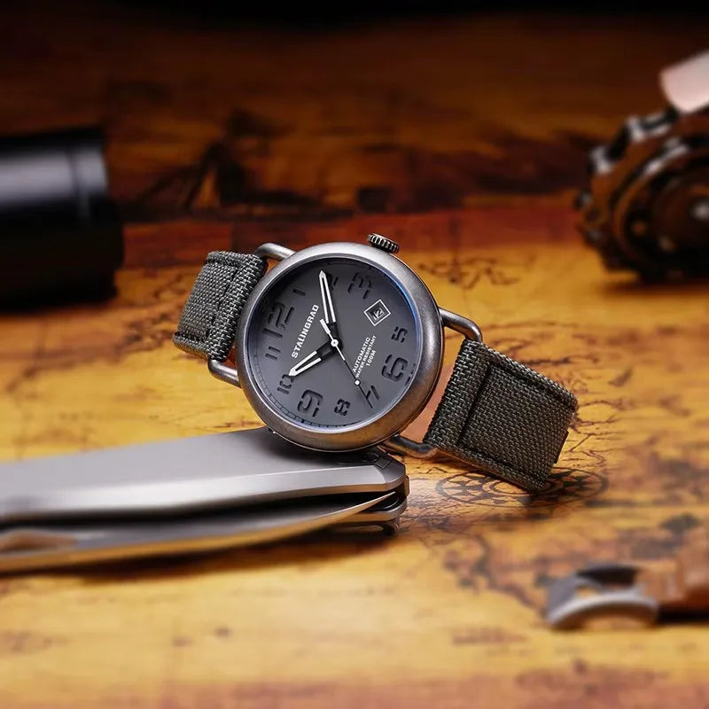 STALINGRAD original authentic men's watch, 8215 movement, 316L stainless steel, luminescent hands, waterproof to 100 meters