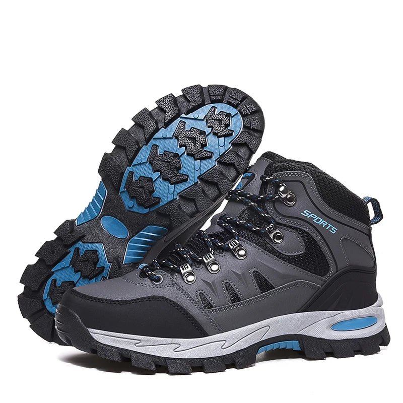 Botas de montaña impermeables para exterior, para hombre y mujer, para primavera y otoño, resistentes al desgaste, para deportes de montaña y caza.