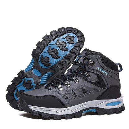Botas de montaña impermeables para exterior, para hombre y mujer, para primavera y otoño, resistentes al desgaste, para deportes de montaña y caza.