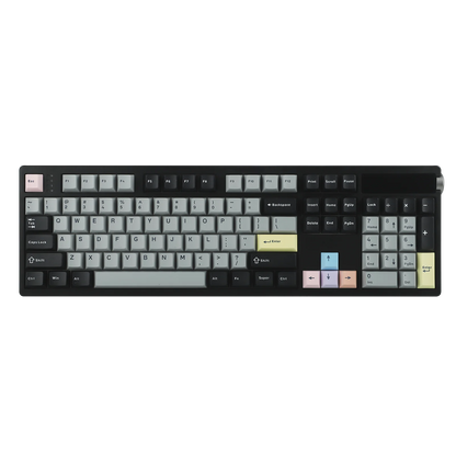 EPOMAKER TH108 PRO 100% Full-Sized Gasket-Mounted Wired/BT/2.4Ghz Wireless Mechanical Keyboard with Screen & Knob RGB Backlight