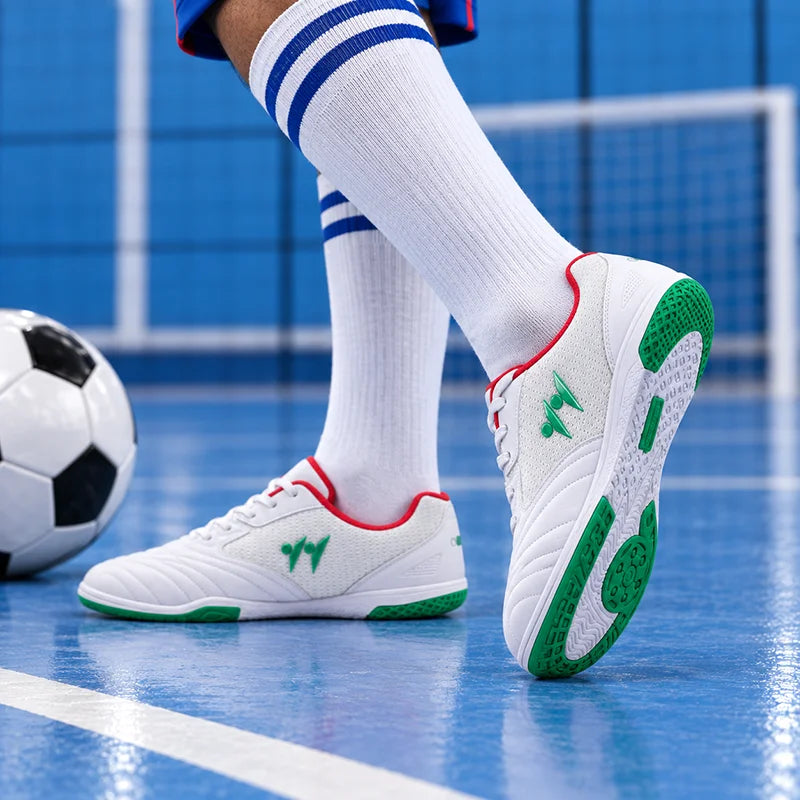Nouvelles chaussures de football pour hommes, antidérapantes, de haute qualité, pour futsal et terrain en gazon, chaussures de football montantes, baskets, pour matchs en salle et en extérieur, meilleures ventes