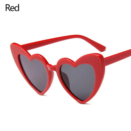 Heart Sunglasses Rimless Metal Frame Heart Shaped Sunglasses Gradient Lens Love Heart SunGlasses Women Eyewear UV400 Protection