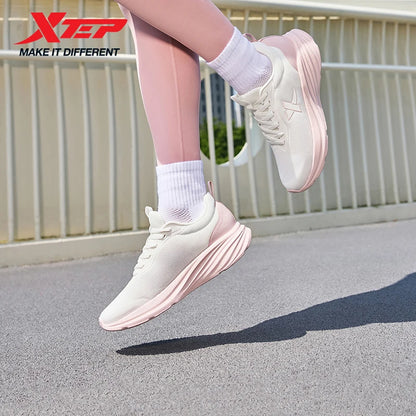 Xtep Women's Running Shoes 2025 Summer New Durable Lightweight Casual Shock-Absorbing Breathable Mesh Sneakers 875418110054