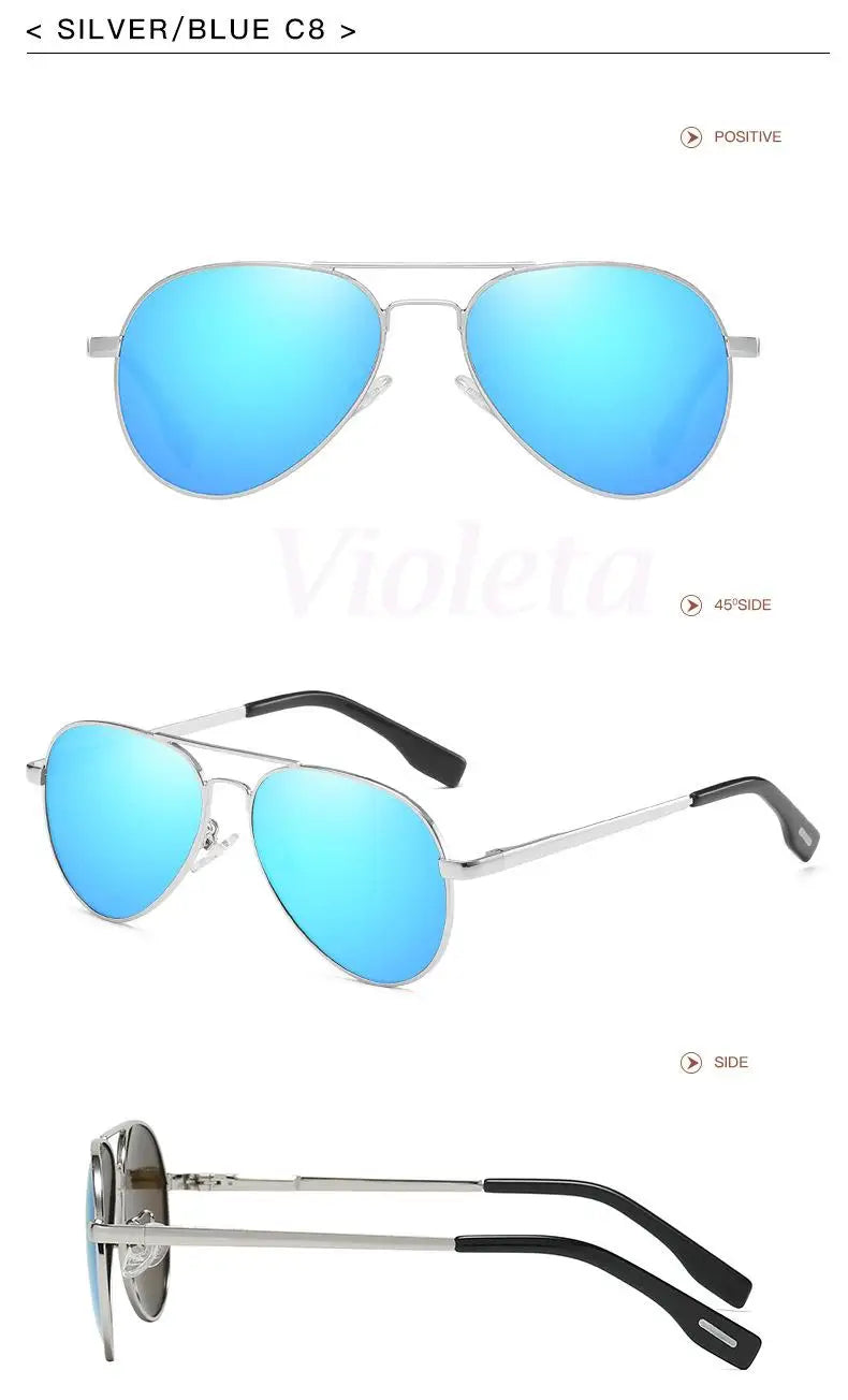 Punk Rock Polarized Sunglasses Color Film Sunglasses Han Edition Mirror Face Fashion Sun Glasses T1001