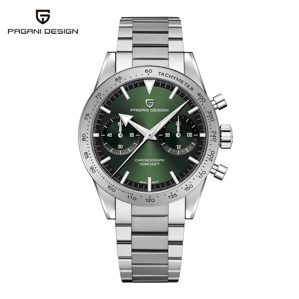 2026 New PAGANI DESIGN Retro Men's Watches Moon Quartz Watch For Men Speed Sports Chronograph AR Sapphire VK64 Clock