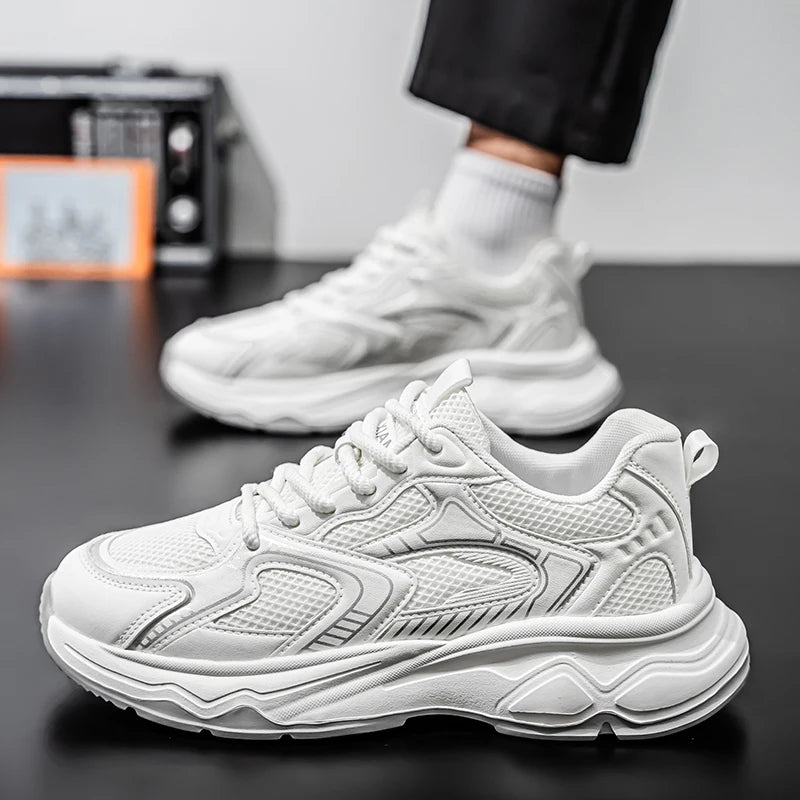 Adidași casual de viteză pentru bărbați, primăvară-vară, cu talpă moale, antiderapant, respirabili, pentru alergare în aer liber, pantofi sport de modă pentru tineri Joker
