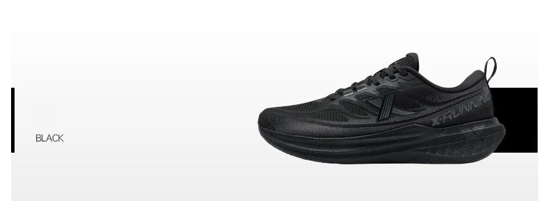 Xtep Running Shoes for Men 2025 Winter Trendy Shock Absorption Cushioning Non-Slip Comfortable Lace-Up Sneakers 875419110045