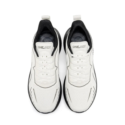 ONEMIX Nieuwe hardloopschoenen met demping voor heren, geschikt voor intensieve hardlopers, met veters, sportschoenen voor dames, antislip, outdoor, atletische herensneakers