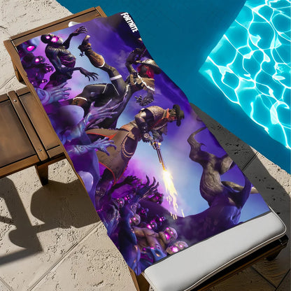 Strandtuch Badetuch schnelltrocknend leicht tragbar F-FORTNITES-ES Sauna Camping Schwimmen Game Pool Reise