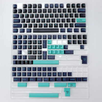 KBDiy 174 Tasten/Set PBT GMK Apollo Tastenkappen, Double-Shot, minimalistisches ISO-Cherry-Profil, für mechanische Gaming-Tastaturen, Tastenkappen für MX